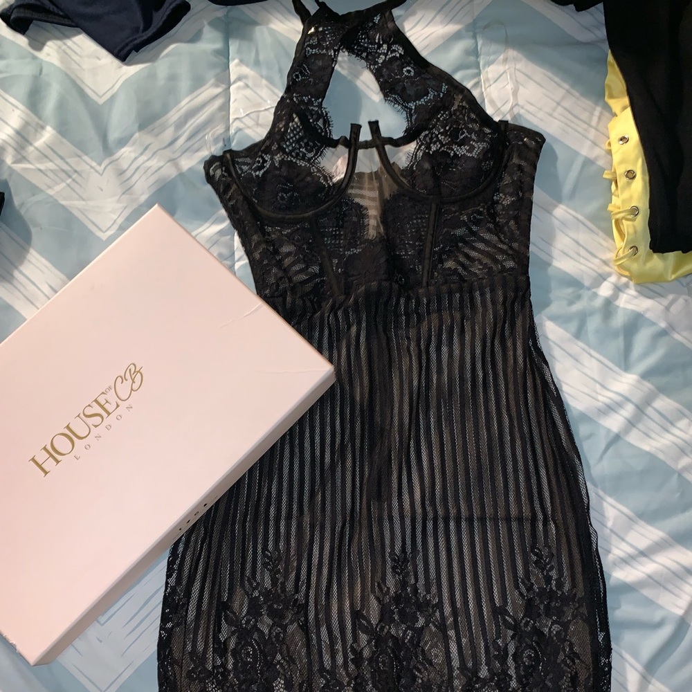 House of CB black dress